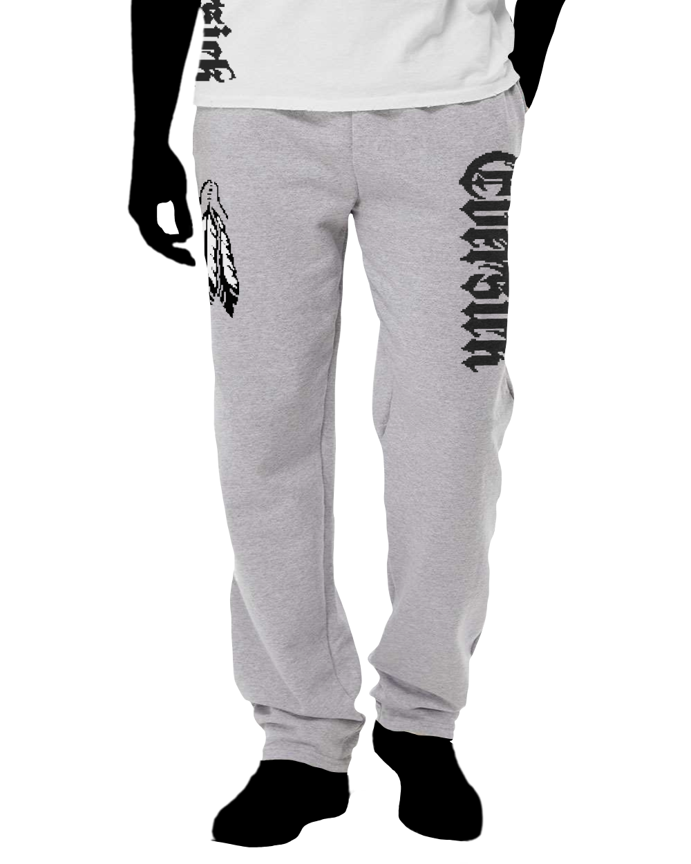 FEATHER PRINT SWEATPANTS