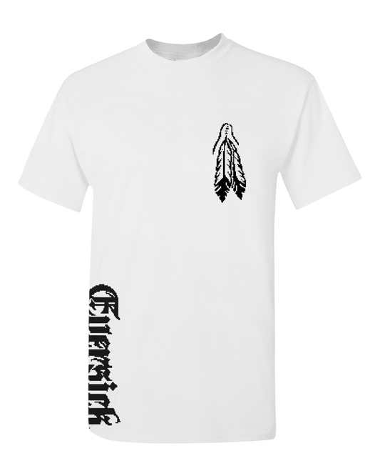 FEATHER TEE WHITE